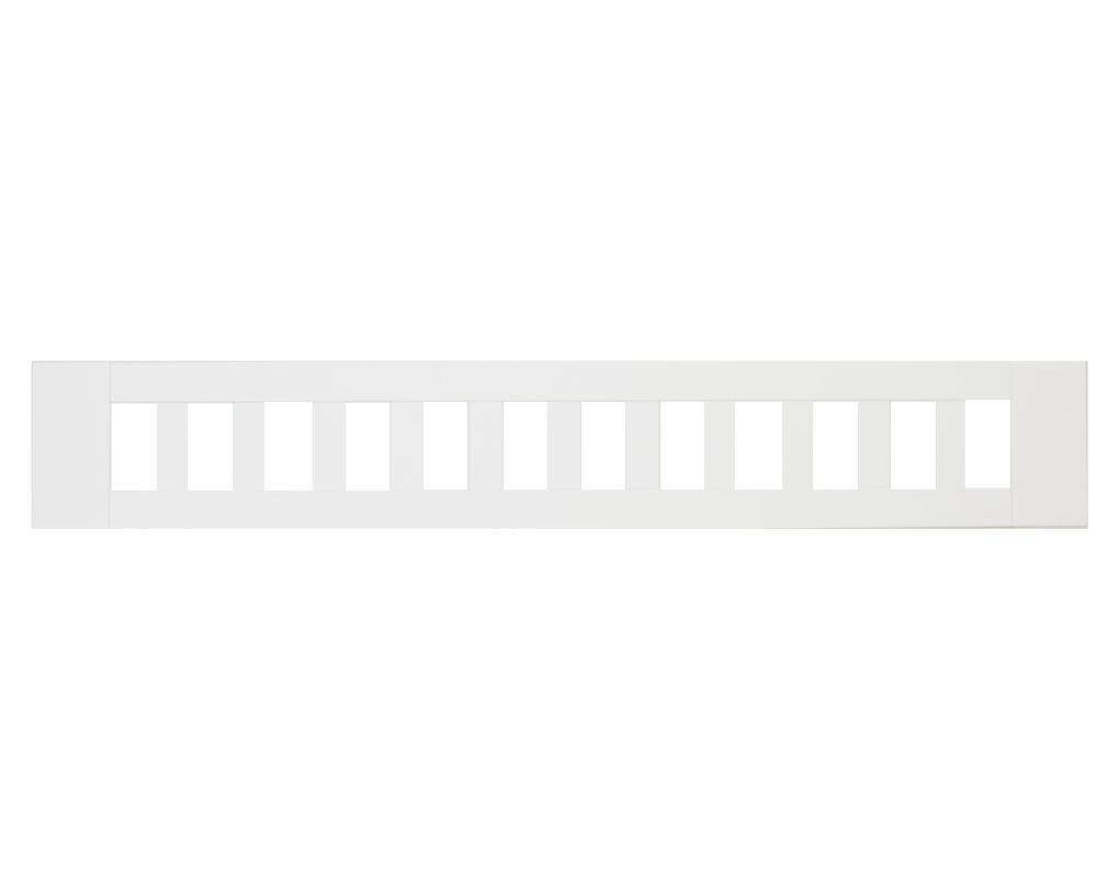 Design sengehest med tremmer - Light green