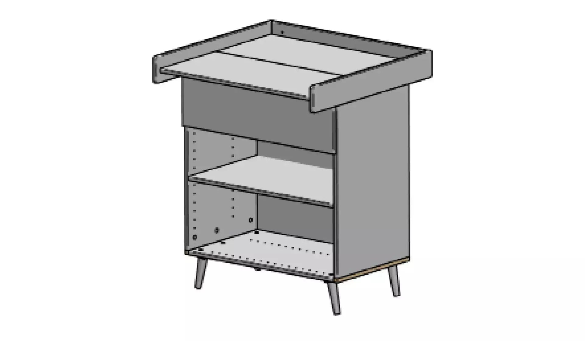 10880 Changing table assembly instruction image