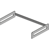 Retro sengehest i fuld længde med hoved- og fodende - length safety rail with 2 bed ends - Cafélatte - 55 - 90*160cm