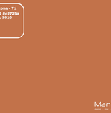 Manis-h Arizona farveprøve i RAL 3010 med hexkode c2724a