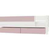 Manis-h Huxie seng med lyserøde skuffefronter