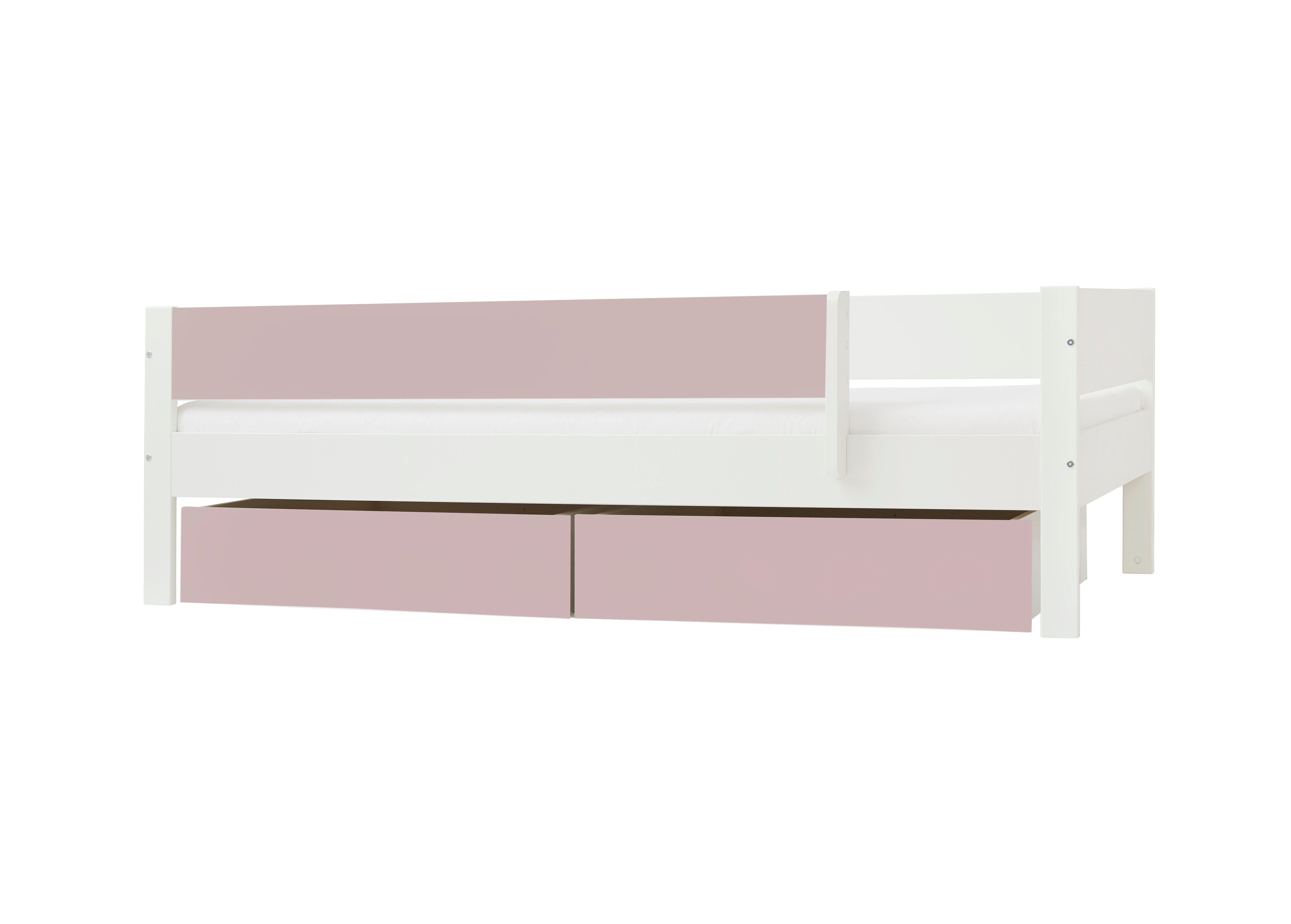 Manis-h Huxie seng med lyserøde skuffefronter