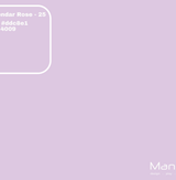 Farveprøve i lavendar rose, HEX ddc8e1, RAL 4009
