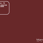 Färgprov i Mauve 70 med HEX #682729 och RAL 3005
