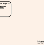 Färgtest för Modern beige 57 med HEX fdf1e7 och RAL 9001