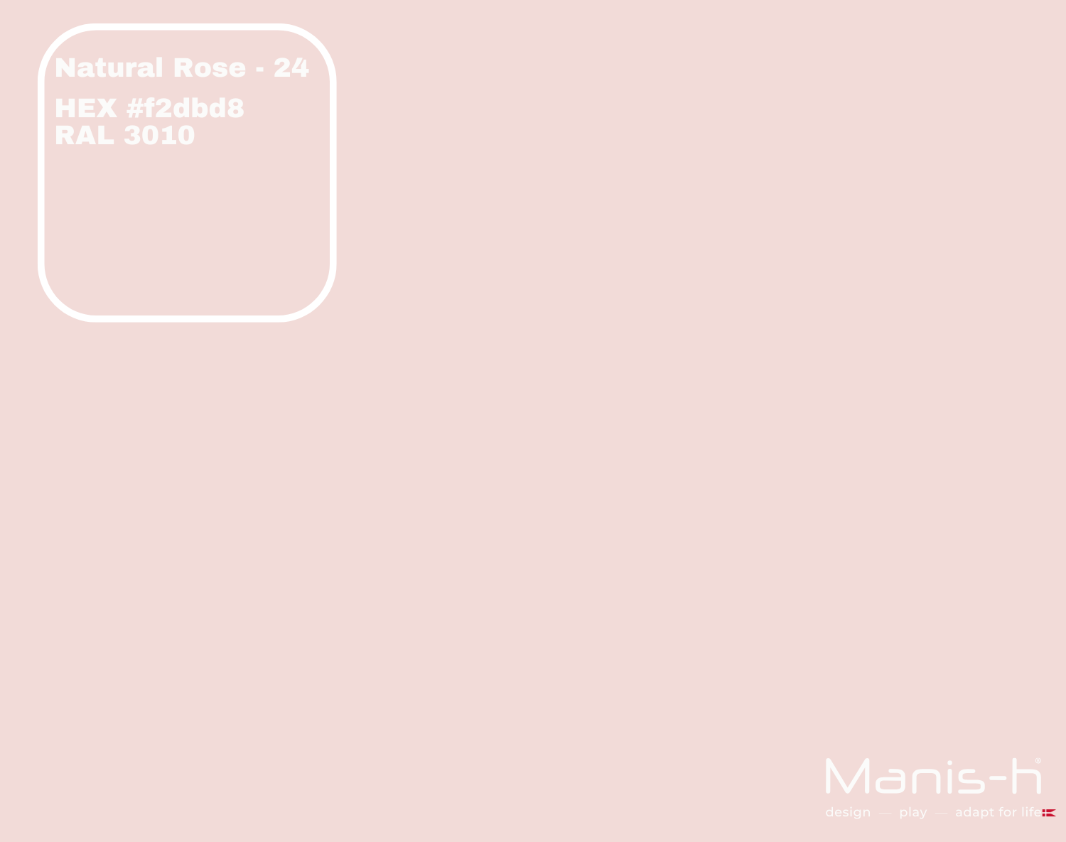 Farveprøve i Natural Rose farve til 3-i-1 stol