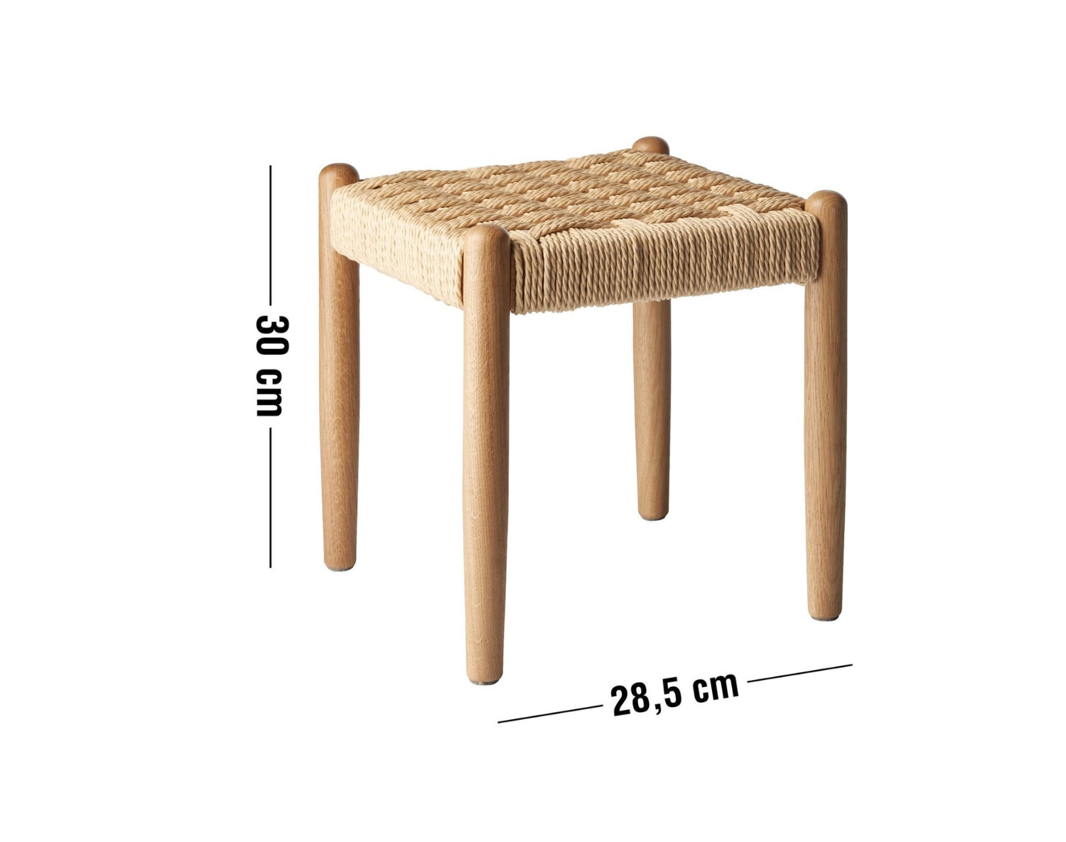 Børnetaburet i massiv eg