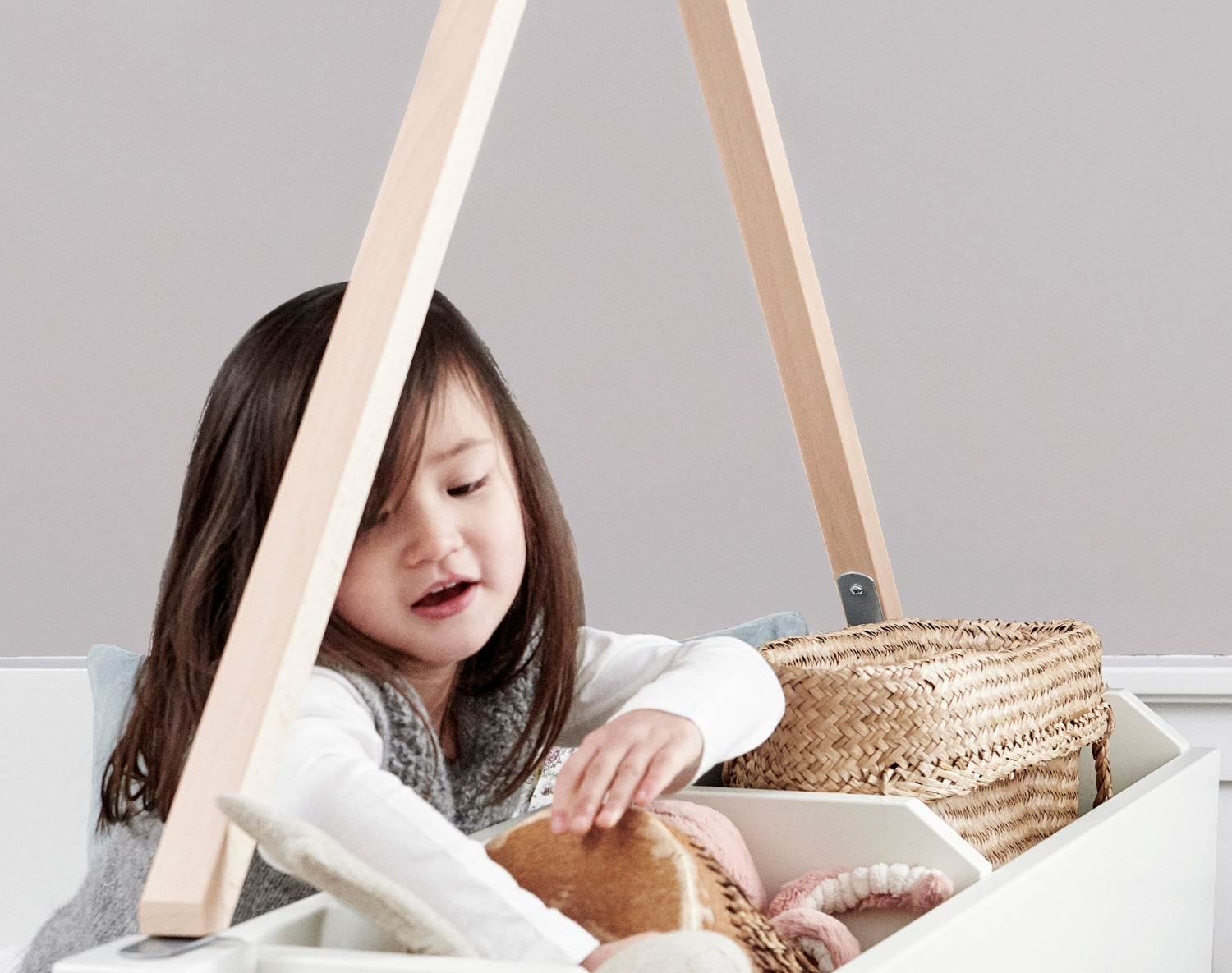 Træstativ i massivt bøgetræ