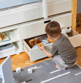 Ariel børneseng med god plads til opbevaring