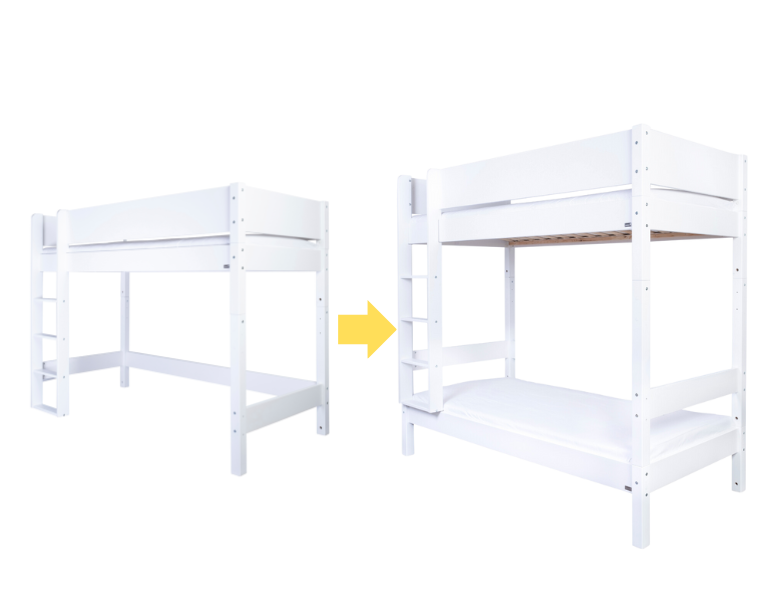 Mellanhög säng till hög våningssäng - Lepus - Lepus - Café Latte - 55