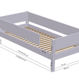 Fulla hussäng med ram i bok och skärmtak i bomull