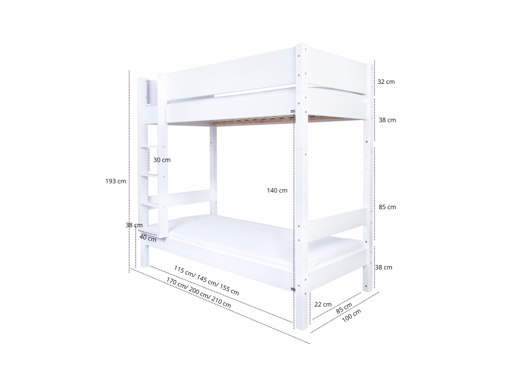 Maia extra hög våningssäng