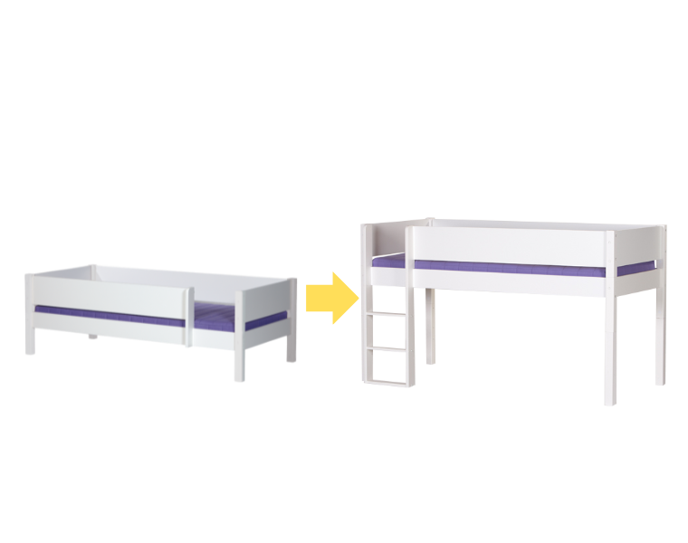 Brix för halvhög säng - Saturnus - höjdsäng - Saturnus - Ljusgrön - 54