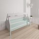 Fulla barnhussäng med ram i bok och bomullstak - 90*160cm - Azur mint - 22