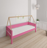 Saga barnsäng med sängstomme i bok - 90*160cm - Rosa - 32