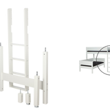 Sängstege och benkombinationsset för Glen - Cafélatte - 55 - Naturbok