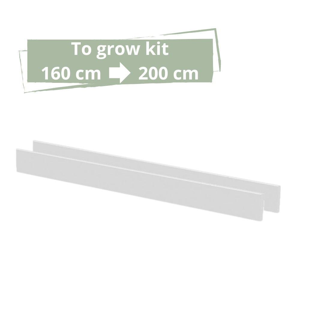 To Grow Kit 2 sängsidor (160 cm säng till 200 cm säng) - Café latte - 55