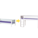 Öppen säng för halvhög säng - Cassiopeia - bäddsoffa - Cassiopeia - Cafélatte - 55