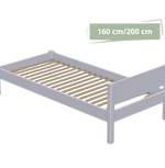 Triton barnsäng med huvud- eller fotbräda - eller fotbräda - 90*160cm - Café latte - 55