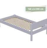 Triton barnsäng med huvud- eller fotbräda - eller fotbräda - 90*160cm - Café latte - 55